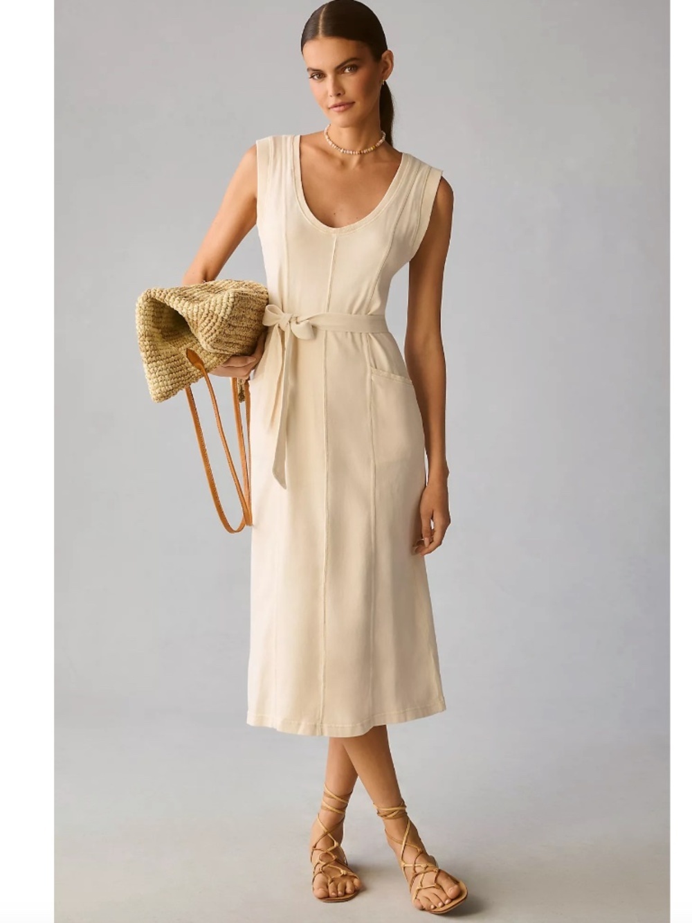 Daily Practice by Anthropologie Seamed Sleeveless Dress